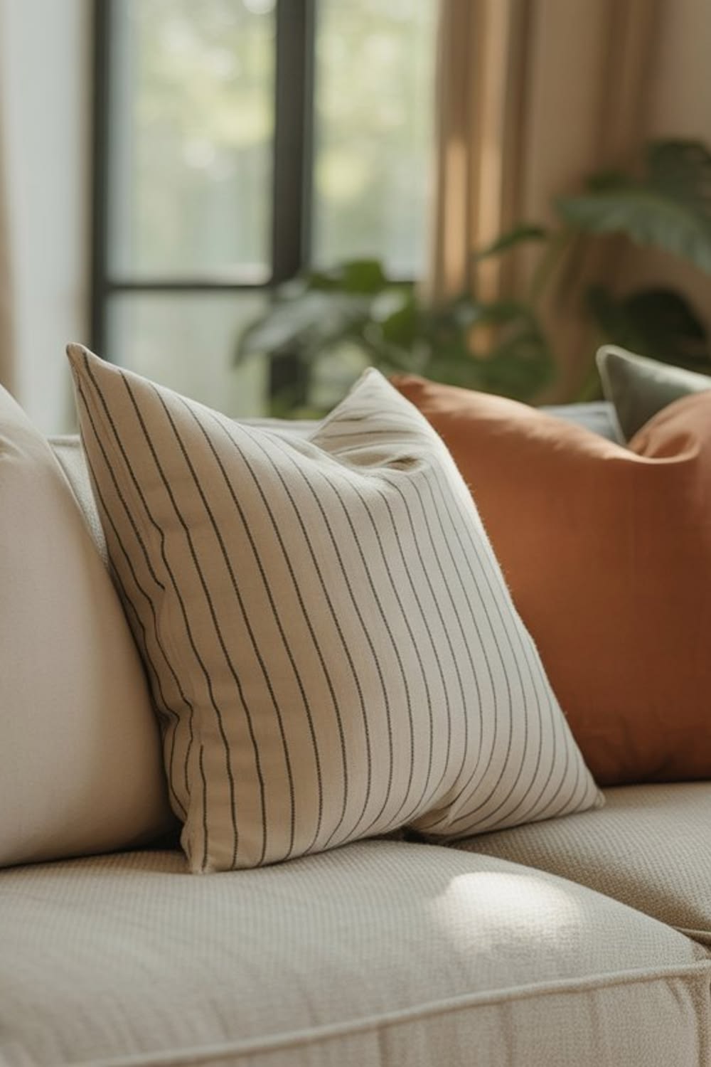 Layered decorative cushions for expressive everyday interiors