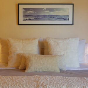 Rabbit Fur Plush Accent Pillow