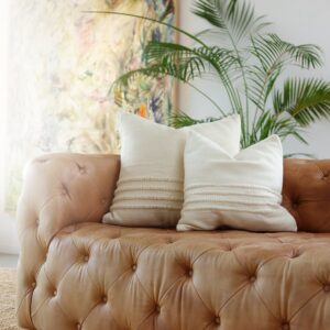 Ivory Handwoven Accent Pillow
