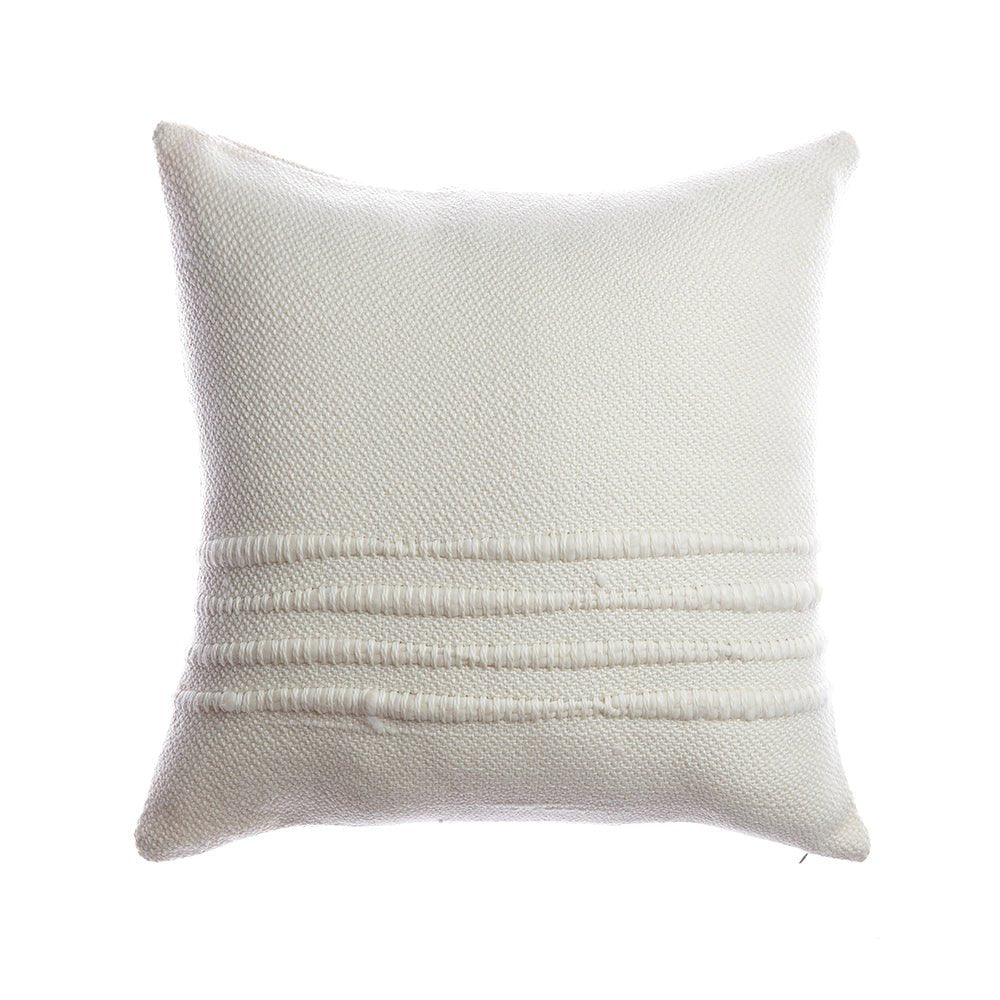 Ivory Handwoven Accent Pillow - Image 4