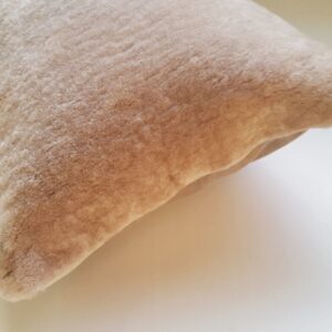 Vintage Pink Shearling Lumbar Pillow