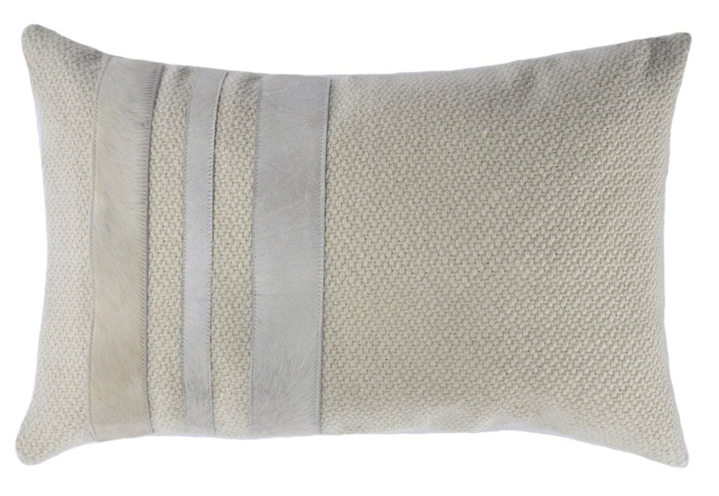 Cowhide Stripe Accent Pillow - Image 3