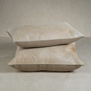 Hair on Hide Leather Throw Pillow