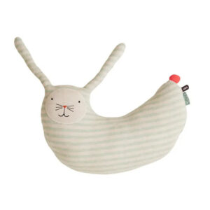 Rabbit Peter Cushion - White / Mint