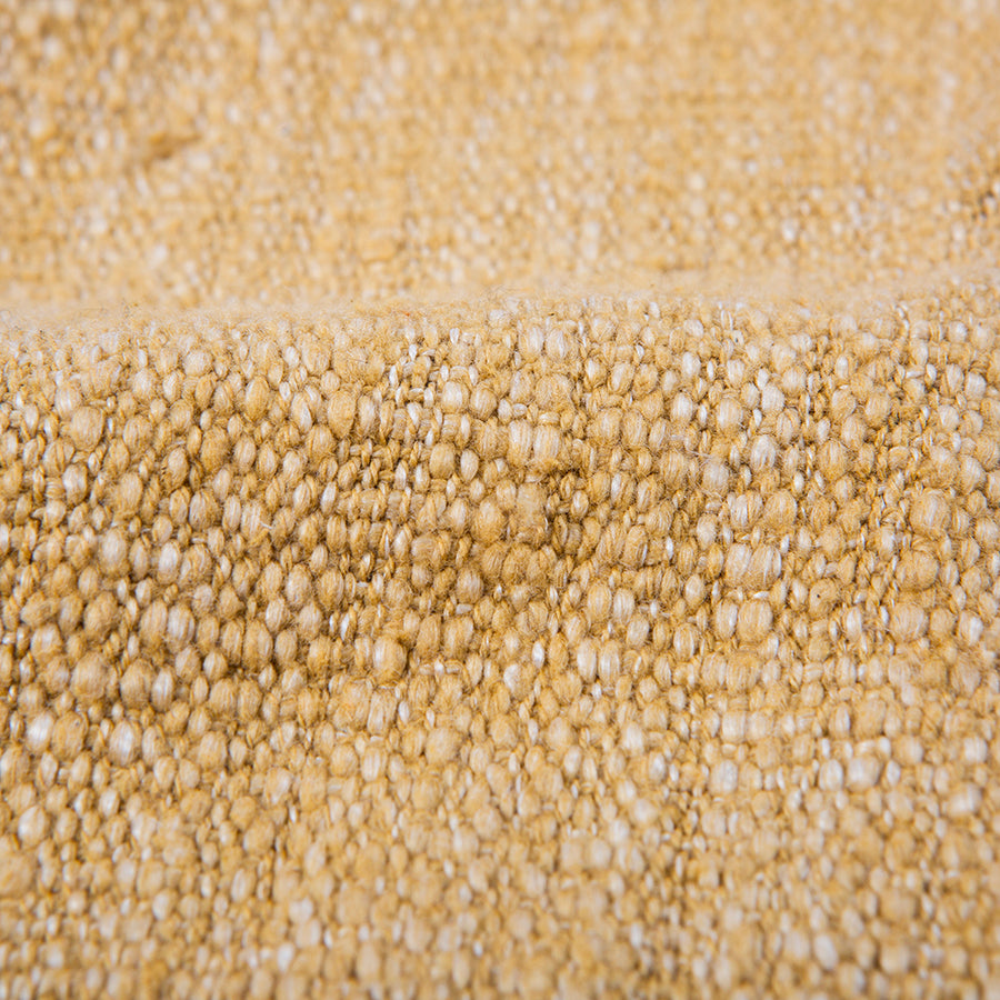 Soft woven throw blanket - ochre - Image 4